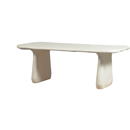 Mese dining - Masa dining Loggia, plastic, natur, 75 x 200 x 100 cm, WOOOD 377696-M