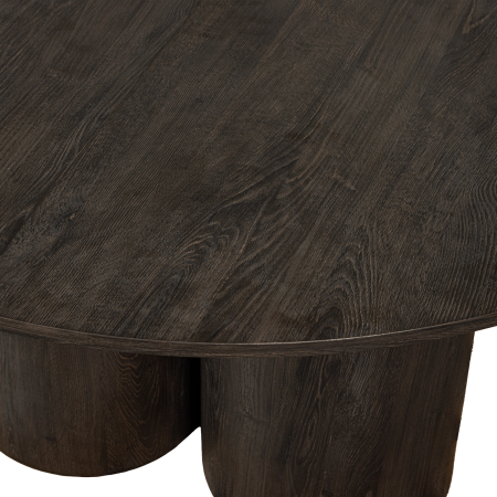 Masa dining Oona, MDF, maro inchis, 75 x 140 x 140 cm, WOOOD 374071-D [4]