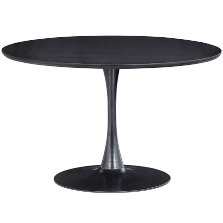 Mese dining - Masa dining Sammy, lemn, negru, 75 x 120 x 120 cm, WOOOD 377300-Z