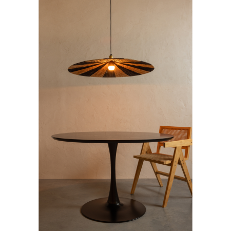Masa dining Sammy, lemn, negru, 75 x 120 x 120 cm, WOOOD 377300-Z [1]