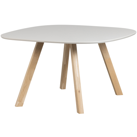 Mese dining - Masa dining Tablo, lemn de frasin, gri ceata, 75 x 130 x 130 cm, WOOOD 376094-E