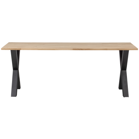 Masa dining Tablo, lemn de stejar, natur, 75 x 220 x 90 cm, WOOOD 376017-A [2]