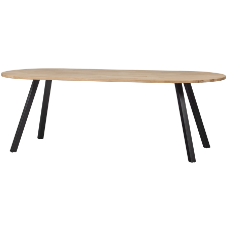 Mese dining - Masa dining Tablo, lemn de stejar, natur, 75 x 220 x 90 cm, WOOOD 376030-N