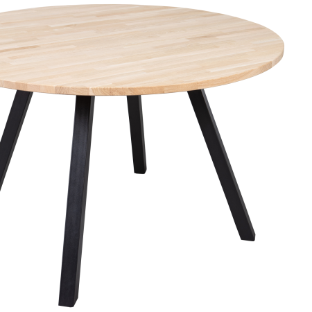 Masa dining Tablo, lemn de stejar, netratat, 75 x 120 x 120 cm, WOOOD 376022-N [3]