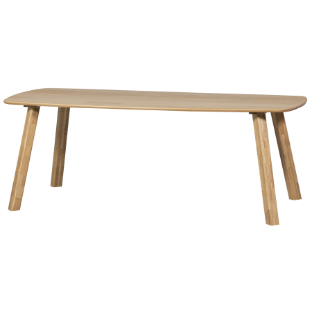 Mese dining - Masa dining Tablo, lemn de stejar, transparent, 74 x 180 x 100 cm, WOOOD 375097-TP