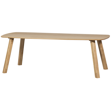 Mese dining - Masa dining Tablo, lemn de stejar, transparent, 74 x 220 x 100 cm, WOOOD 375098-TP