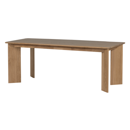 Masa dining Tablo, lemn de stejar, transparent, 76 x 180 x 100 cm, WOOOD 377746-TP [1]