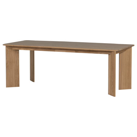 Masa dining Tablo, lemn de stejar, transparent, 76 x 220 x 100 cm, WOOOD 377747-TP [1]