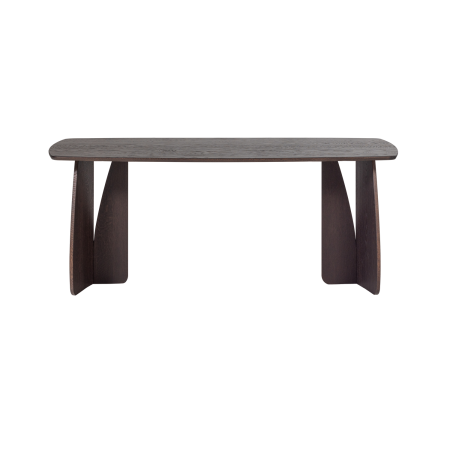 Masa dining Veere, lemn de stejar, maro mystic, 77 x 180 x 100 cm, WOOOD 377928-B [3]