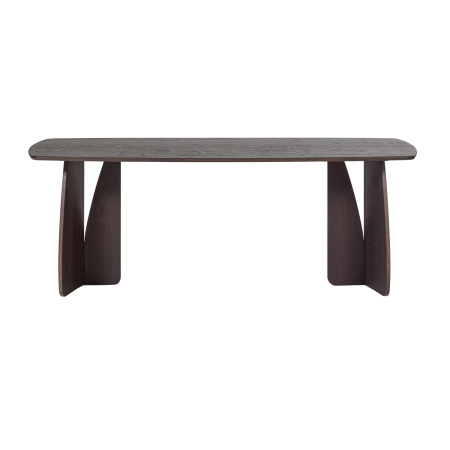Masa dining Veere, lemn de stejar, maro mystic, 77 x 200 x 100 cm, WOOOD 377929-B [3]
