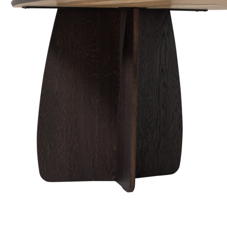 Masa dining Veere, lemn de stejar, maro mystic, 77 x 180 x 100 cm, WOOOD 377928-B [5]