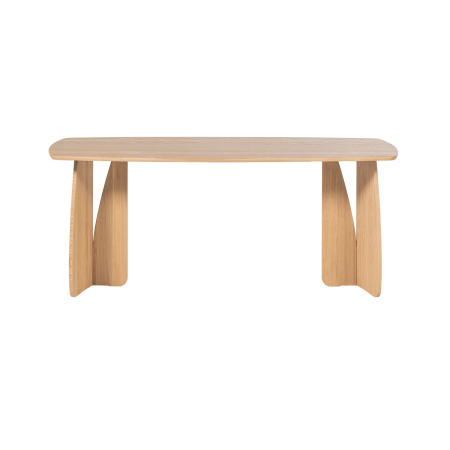 Masa dining Veere, lemn de stejar, natur, 77 x 180 x 100 cm, WOOOD 377928-N [3]
