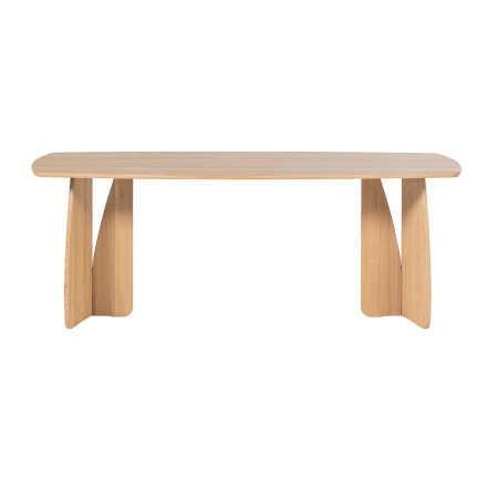 Masa dining Veere, lemn de stejar, natur, 77 x 200 x 100 cm, WOOOD 377929-N [3]