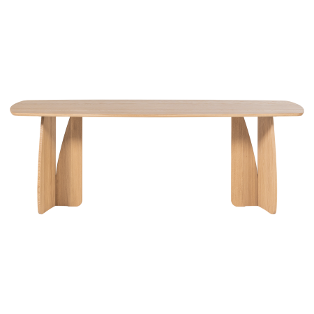 Masa dining Veere, lemn de stejar, natur, 77 x 220 x 100 cm, WOOOD 377930-N [3]