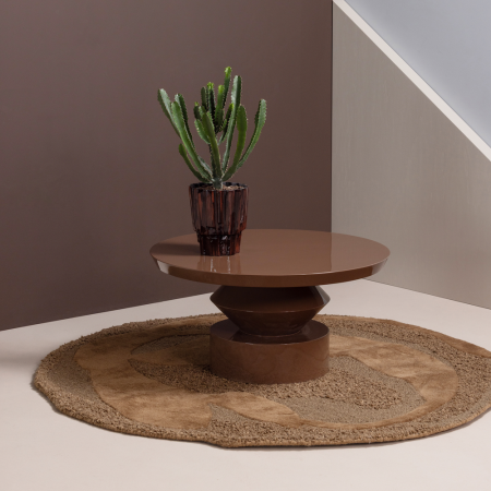Masuta de cafea Auren, MDF, maro, 42 x 80 x 80 cm, WOOOD 377819-B [1]