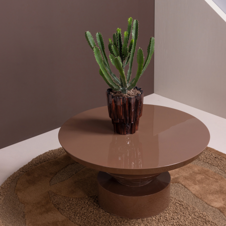 Masuta de cafea Auren, MDF, maro, 42 x 80 x 80 cm, WOOOD 377819-B [2]