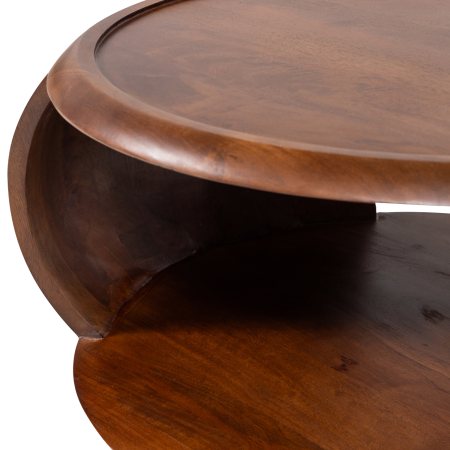 Masuta de cafea Cole, lemn de mango, maro, 36 x 72 x 72 cm, WOOOD 377537-B [4]