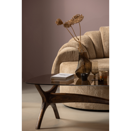 Masuta de cafea Flash, lemn de mango, nuc, 42 x 110 x 60 cm, WOOOD 801350-W [2]