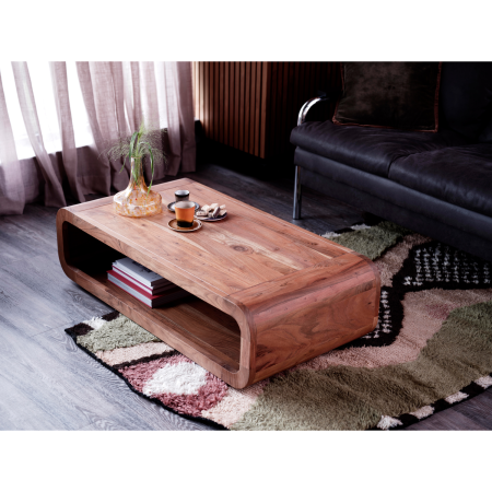 Masuta de cafea Kin, lemn, natur, 32 x 120 x 60 cm, WOOOD 200370-N [1]