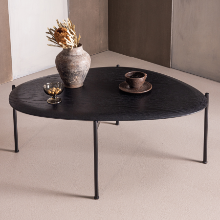 Masuta de cafea Kota, MDF, negru, 36 x 92 x 68 cm, WOOOD 377832-Z [1]