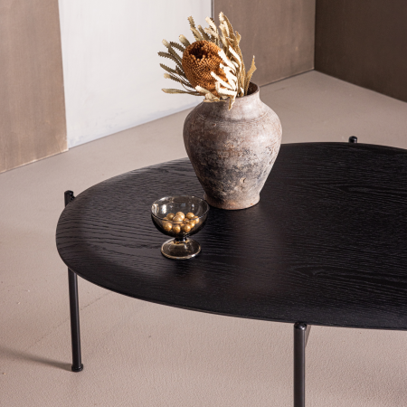 Masuta de cafea Kota, MDF, negru, 36 x 92 x 68 cm, WOOOD 377832-Z [2]