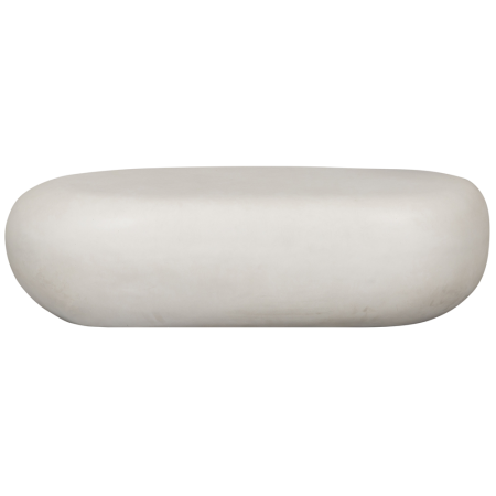 Masuta de cafea Pebble, argila armata cu fibra de sticla, alb, 28 x 100 x 43 cm, vtwonen 377515-W [2]