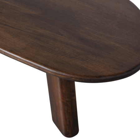 Masuta de cafea Roundly, lemn de mango, nuc, 40 x 110 x 60 cm, WOOOD 801302-W [6]