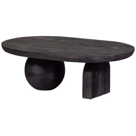 Masute cafea - Masuta de cafea Steppe, lemn de mango, negru, 38 x 110 x 72 cm, WOOOD 373967-Z