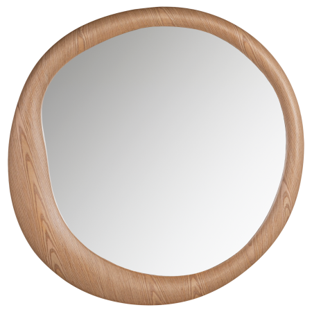 Decoratiuni Perete - Oglinda Glivon, MDF, natur, 100 x 100 x 5 cm, WOOOD 377828-N