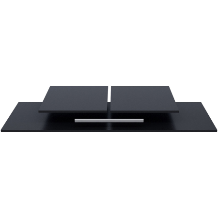 Decoratiuni Interior - Ornament decorativ Connect, melamina, negru, 121 x 55 x 3 cm, WOOOD 360308-ZW