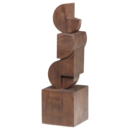 Obiecte Decorative - Ornament decorativ Draxa, lemn de mango, maro, 62 x 18 x 18 cm, WOOOD 377942-B