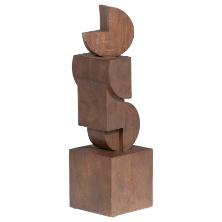 Ornament decorativ Draxa, lemn de mango, maro, 62 x 18 x 18 cm, WOOOD 377942-B [3]