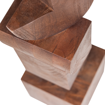 Ornament decorativ Draxa, lemn de mango, maro, 62 x 18 x 18 cm, WOOOD 377942-B [5]