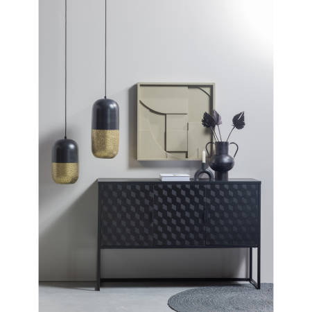 Pendul Tirsa, 40 W, E27, metal, negru/alama, 46 x 20 x 20 cm, WOOOD 375410-Z [2]