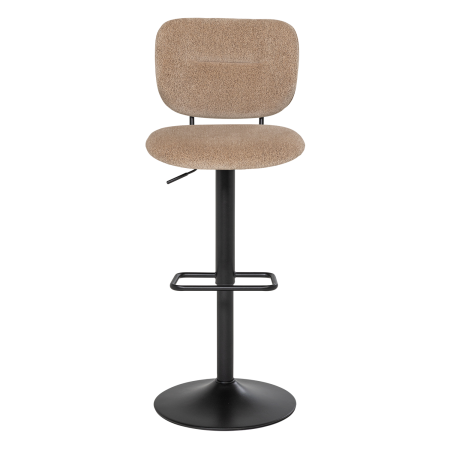 Scaun de bar Brint, chenille tesut, nisipiu, 105 x 43 x 57 cm, WOOOD 378087-Z [1]