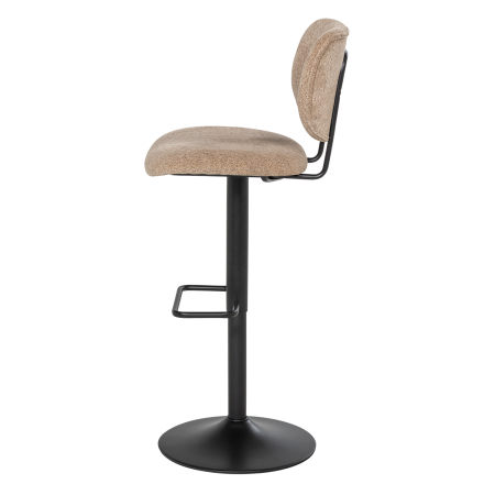 Scaun de bar Brint, chenille tesut, nisipiu, 105 x 43 x 57 cm, WOOOD 378087-Z [2]