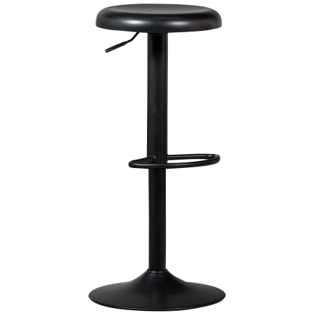 Taburete de bar - Scaun de bar Isaac, metal, negru, 81 x 39 x 39 cm, WOOOD 377384-Z