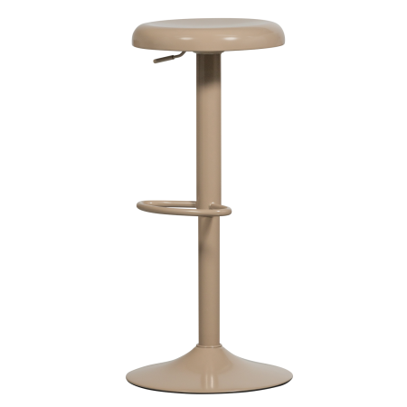 Taburete de bar - Scaun de bar Isaac, metal, nisipiu, 81 x 39 x 39 cm, WOOOD 377384-A