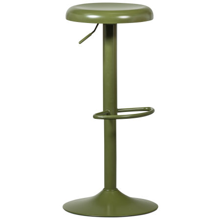 Taburete de bar - Scaun de bar Isaac, metal, verde cald, 81 x 39 x 39 cm, WOOOD 377384-G