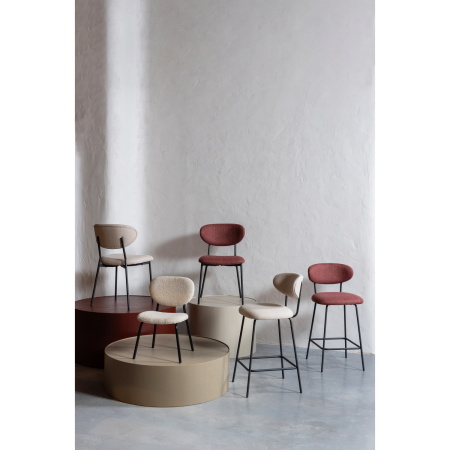 Scaun de bar Kjeld, tesatura, natur, 93 x 46 x 52 cm, WOOOD 374073-N [1]