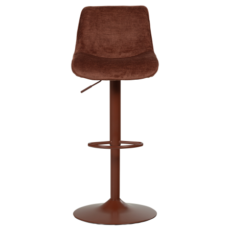 Scaun de bar Marten, chenille, maro castaniu, 110 x 45 x 50 cm, WOOOD 377486-A [3]
