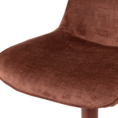 Scaun de bar Marten, chenille, maro castaniu, 110 x 45 x 50 cm, WOOOD 377486-A [8]