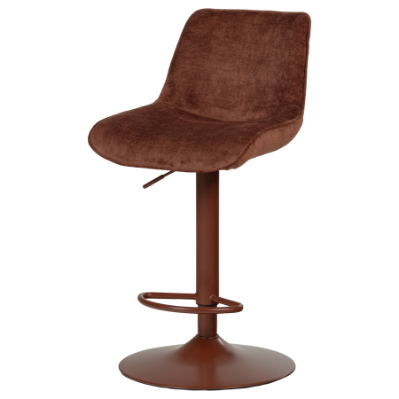 Scaun de bar Marten, chenille, maro castaniu, 110 x 45 x 50 cm, WOOOD 377486-A [4]