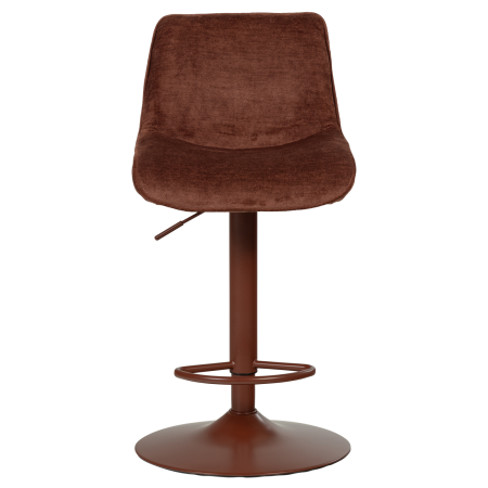 Scaun de bar Marten, chenille, maro castaniu, 110 x 45 x 50 cm, WOOOD 377486-A [5]