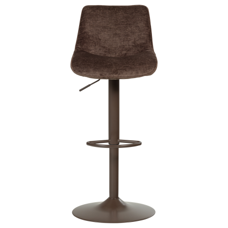 Scaun de bar Marten, chenille, maro inchis, 110 x 45 x 50 cm, WOOOD 377486-D [3]