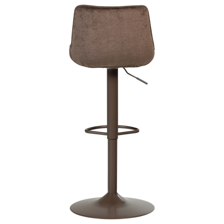Scaun de bar Marten, chenille, maro inchis, 110 x 45 x 50 cm, WOOOD 377486-D [7]