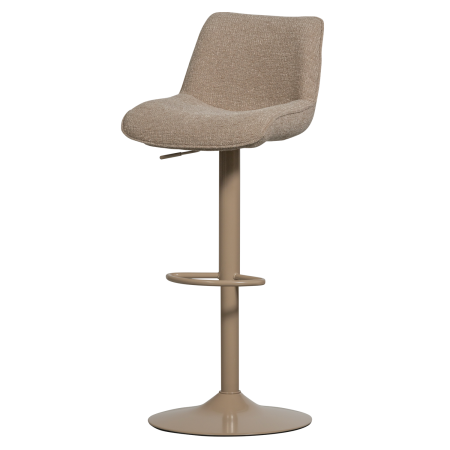 Taburete de bar - Scaun de bar Marten, poliester, nisipiu, 110 x 45 x 50 cm, WOOOD 377486-S