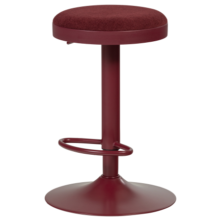 Scaun de bar Mevo, chenille, bordo, 82 x 42 x 42 cm, WOOOD 377972-O [4]
