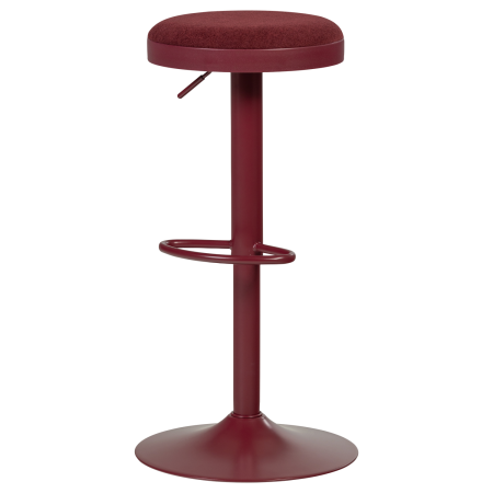Taburete de bar - Scaun de bar Mevo, chenille, bordo, 82 x 42 x 42 cm, WOOOD 377972-O