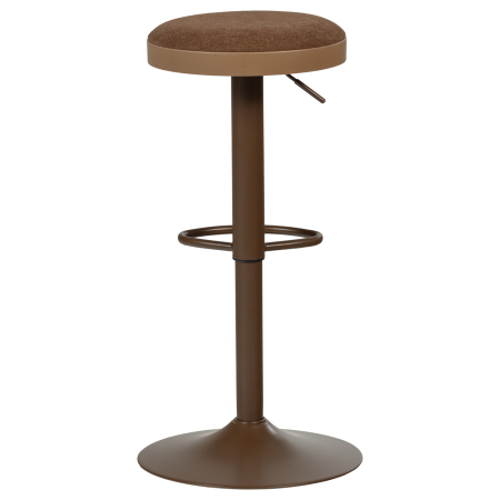 Scaun de bar Mevo, chenille, maro, 82 x 42 x 42 cm, WOOOD 377972-B [6]